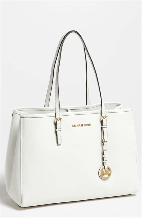 michael kors bags lwhite|white Michael Kors tote bag.